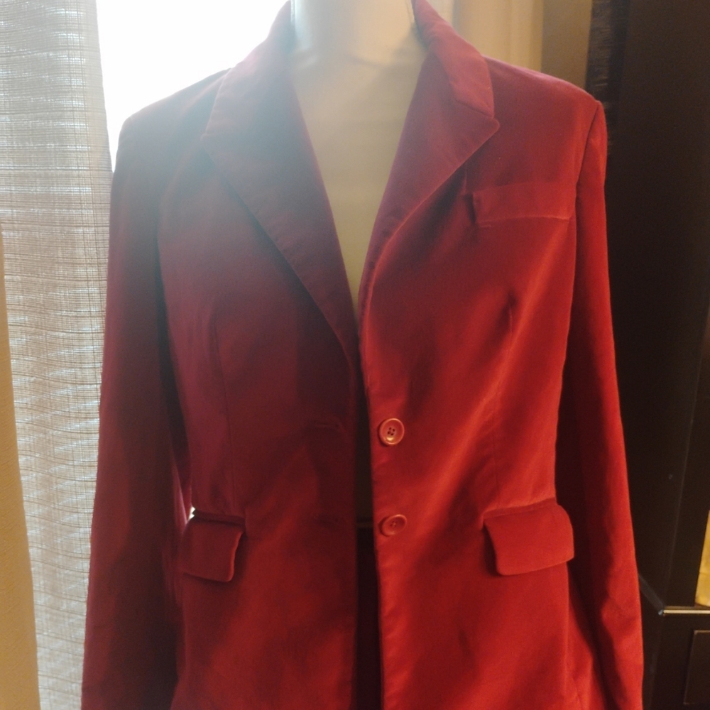*SOLD* Body By Victoria Red Velvet Suit